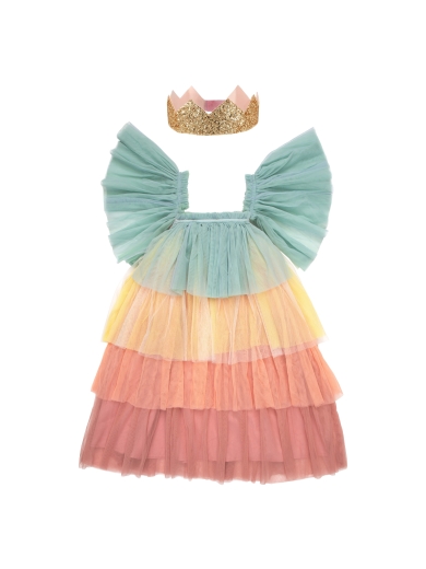 Party Dress Princesse Rainbow Grösse 5 bis 6 Jahre