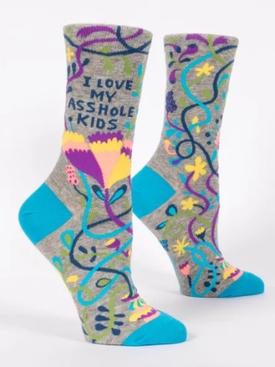 Damensocke "I Love My Asshole Kids" von Blue Q
