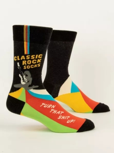 Herrensocken "Classic Rock Socks" von Blue Q