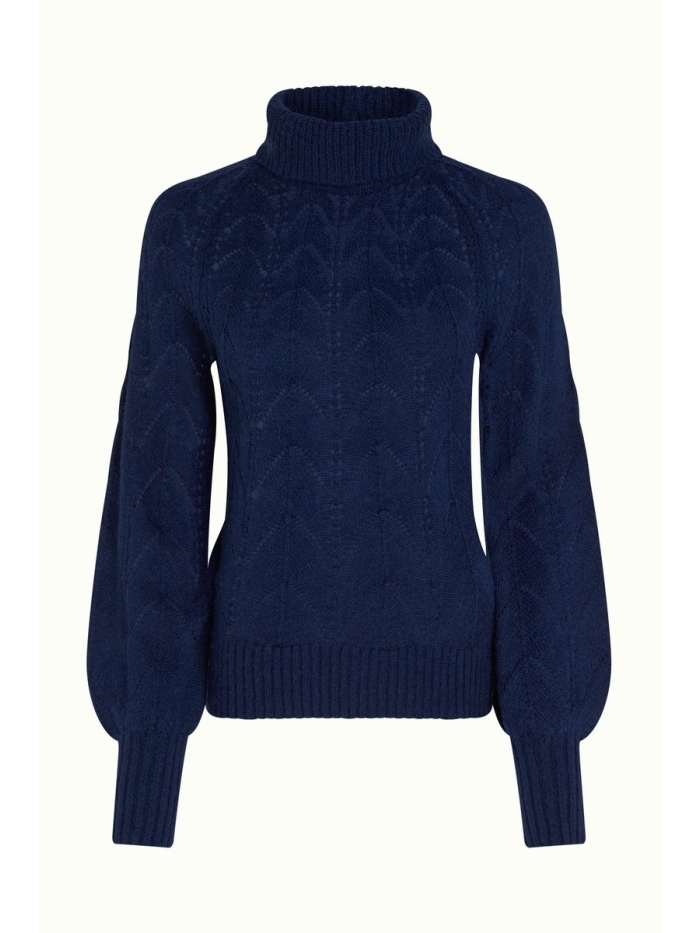 Pullover Jeany Rollneck Top in Tintenblau von King Louie