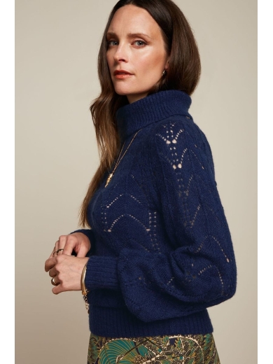 Pullover Jeany Rollneck Top in Tintenblau von King Louie
