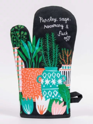 Ofenhandschuh "Parsley, Sage, Rosemary and Fuck Off " von Blue Q