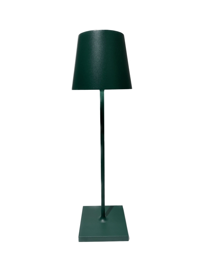 Tischlampe Poldina Pro in Dunkelgrün von Zaffarano
