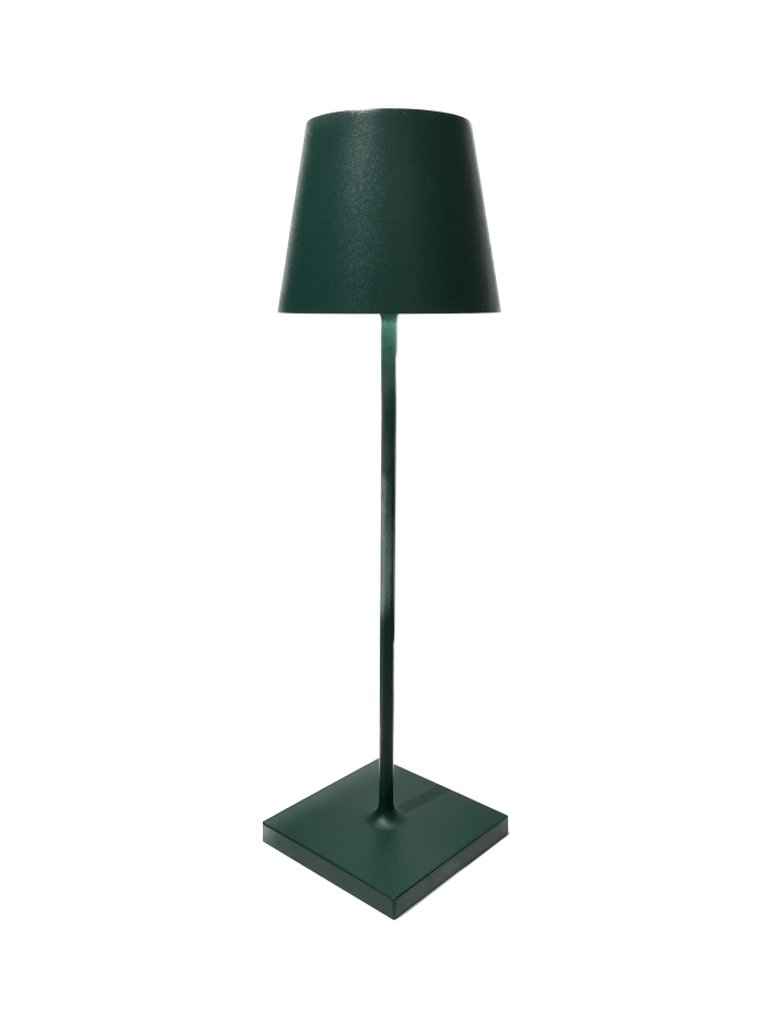 Tischlampe Poldina Pro in Dunkelgrün von Zaffarano