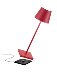 Tischlampe Poldina Pro in Rot von Zafferano