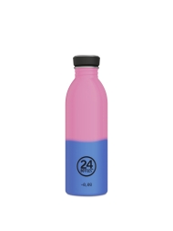 Stahlflasche REaktive Pink-Blau 500ml von 24Bottles®