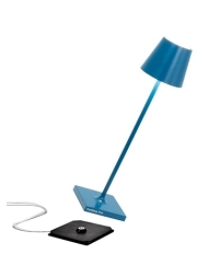 Tischlampe Poldina Pro Micro in Capri Blau von Zafferano