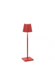 Tischlampe Poldina Pro Micro in Rot von Zafferano