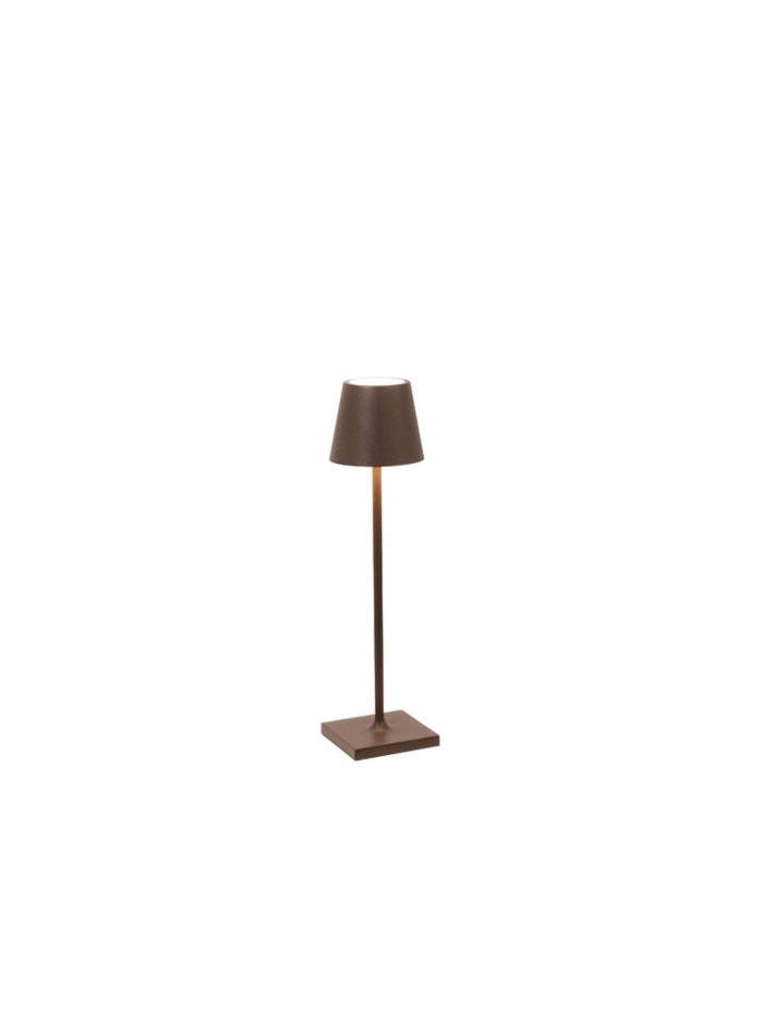 Tischlampe Poldina Pro Micro in Dunkelbraun von Zafferano