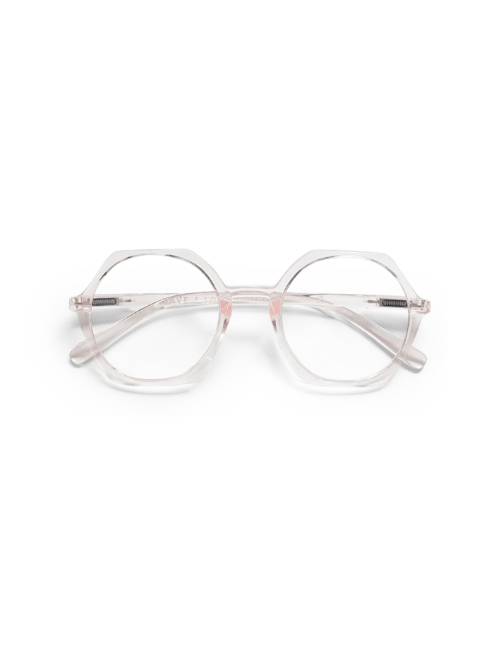 Lesebrille "Edgy" Rosé transparent von Have a Look