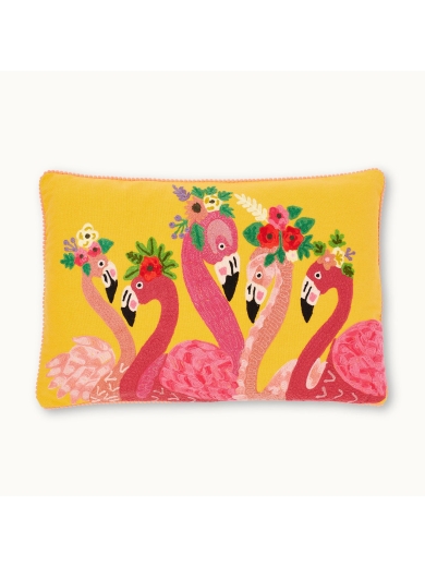 Kissen Flamingo gelb von by Vivi