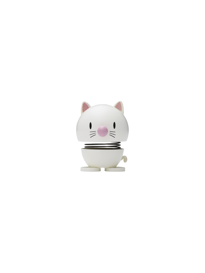 Cat Hoptimist Weiss, Grösse H 7,6cm, D 5,8cm