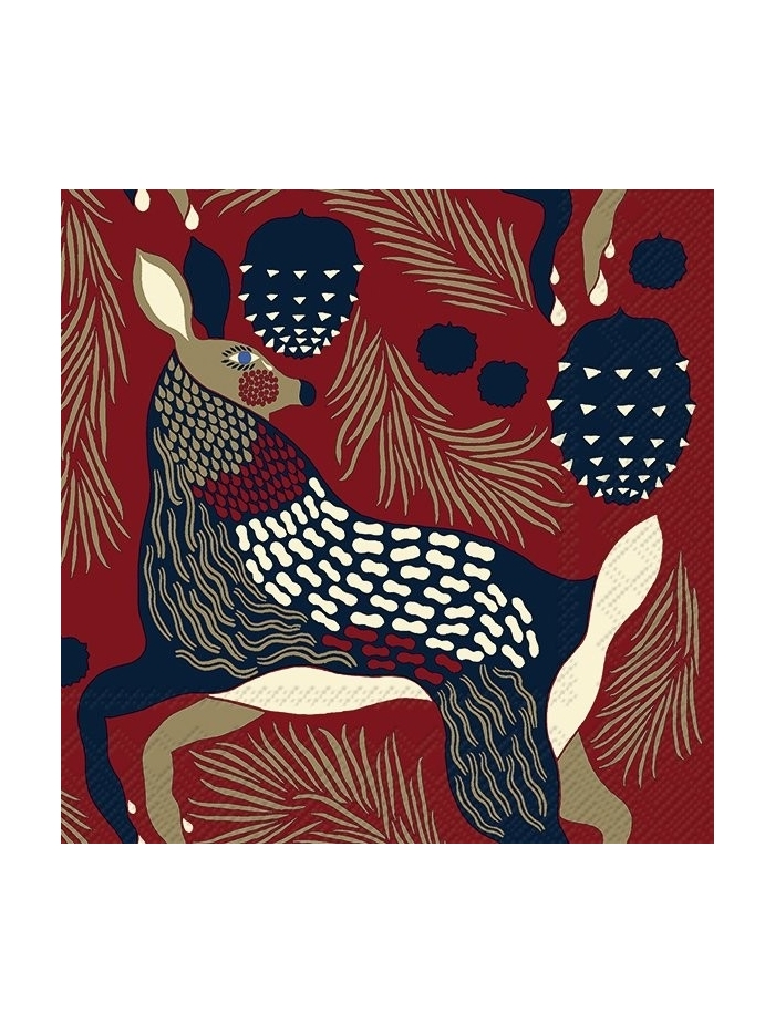 Servietten Lunch Reh Peura brown von Marimekko