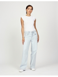 Jeans Amelie wide fit in beach used blue von Gang