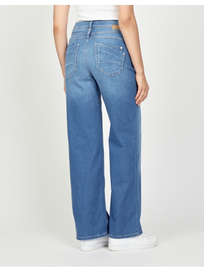 Jeans Amelie wide fit in Bahamas blue von Gang