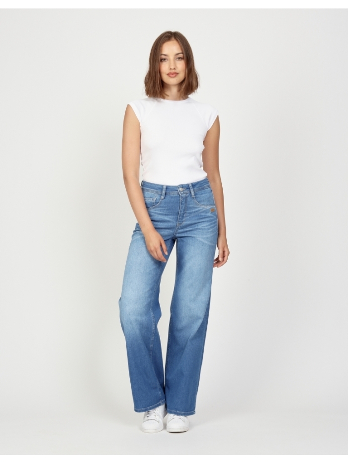 Jeans Amelie wide fit in Bahamas blue von Gang