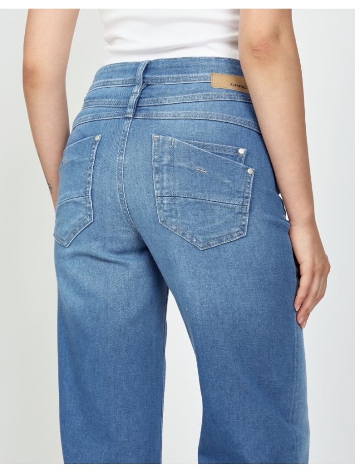Jeans Amelie wide fit in Bahamas blue von Gang