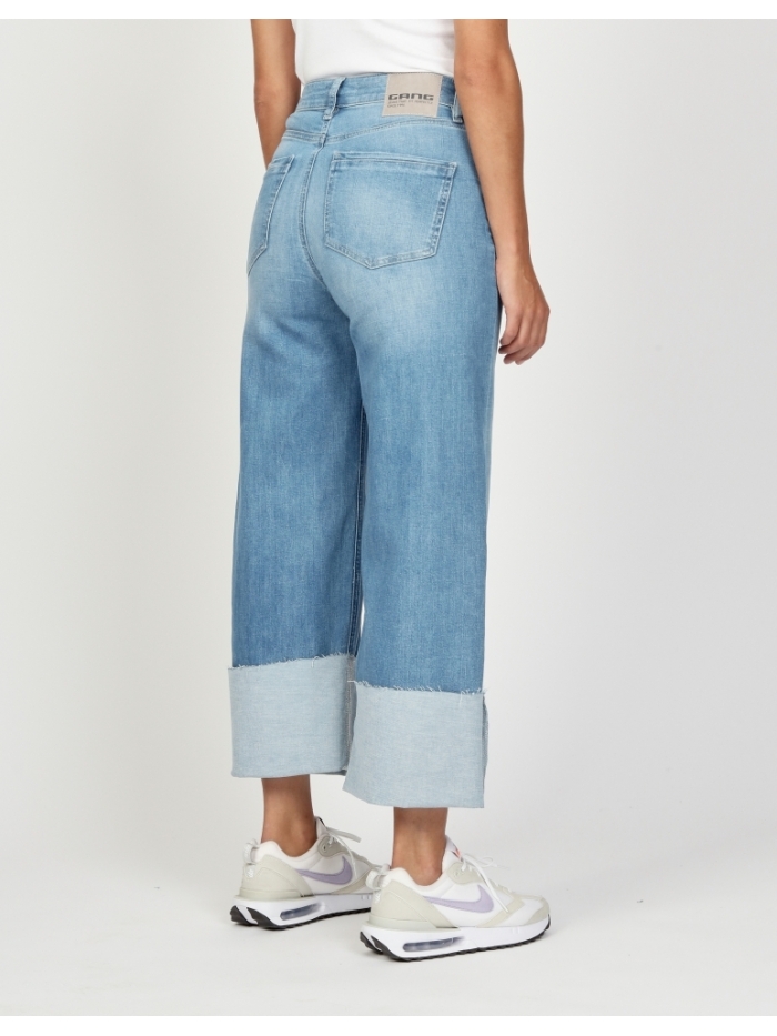 Jeans Jette Culotte wide fit aged light blue von Gang