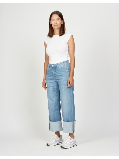 Jeans Jette Culotte wide fit aged light blue von Gang