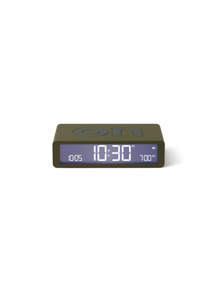 Wecker Lexon Flip Classic oliv