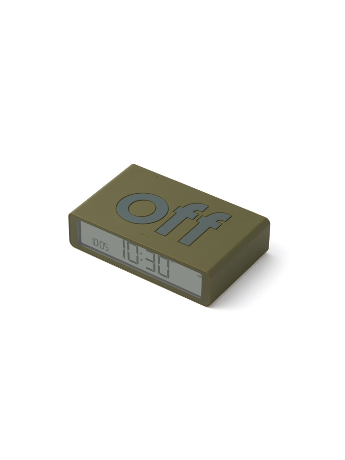 Wecker Lexon Flip Classic oliv