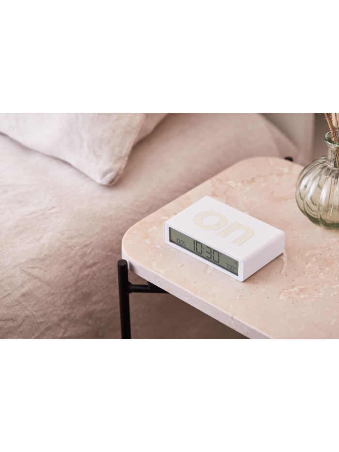 Wecker Lexon Flip Classic weiss
