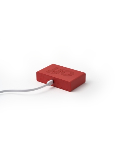 Wecker Lexon Flip Classic rot