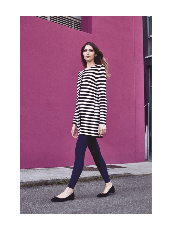Leggings Red Wellness mit leichter Kompression in blue navy von Solidea