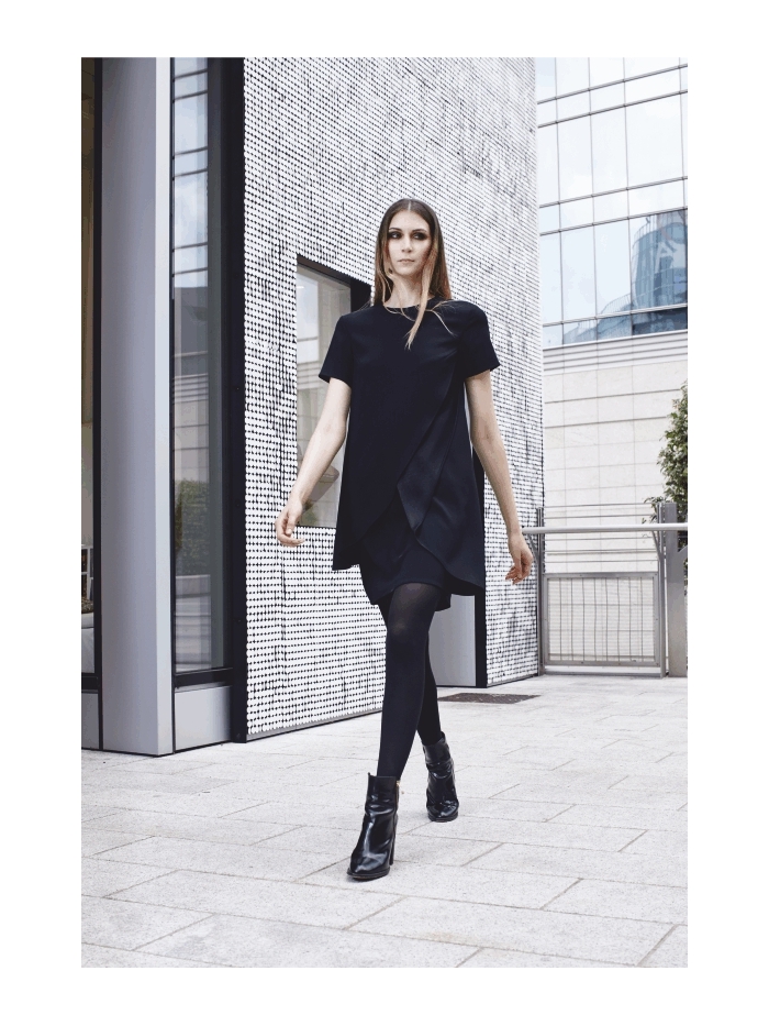 Leggings Red Wellness mit leichter Kompression in Nero von Solidea