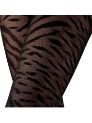 Strumpfhose Savannah 70 Lace  mit leichter Kompression in Nero von Solidea