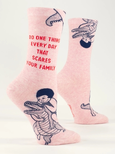 Damensocken Do one thing a day that scares your family von Blue Q