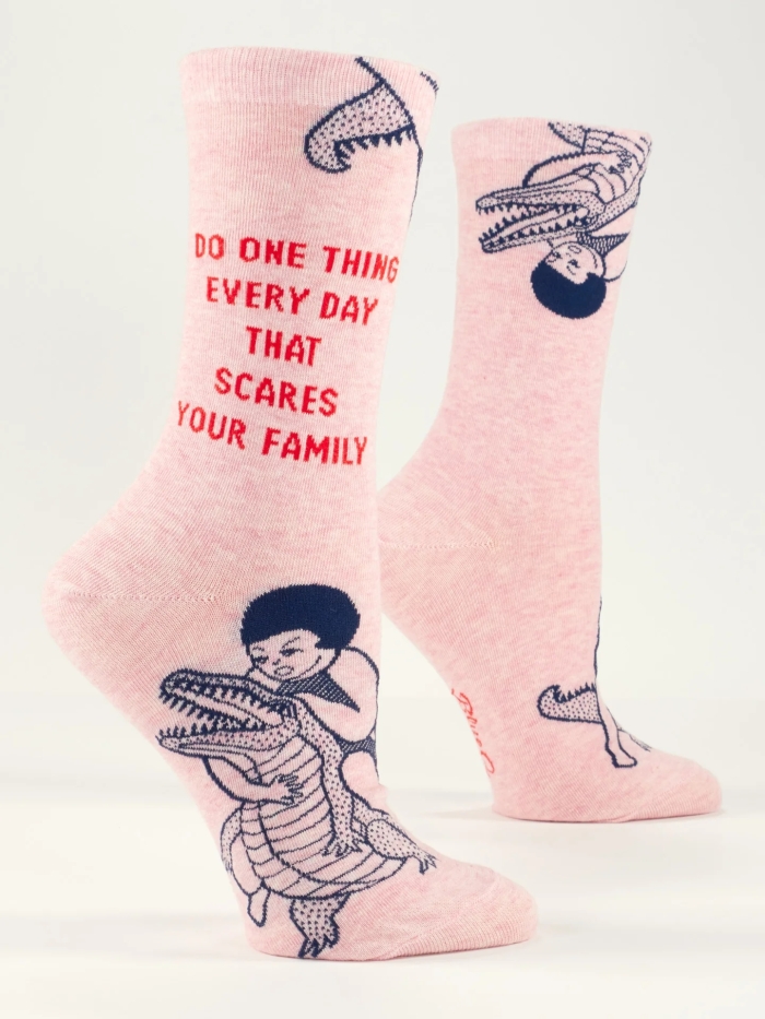 Damensocken Do one thing a day that scares your family von Blue Q