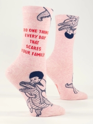 Damensocken Do one thing a day that scares your family von Blue Q