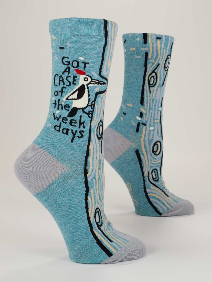 Damensocken Got a case of the weekday  von Blue Q