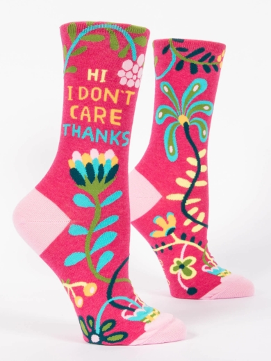 Damensocken Hi, I don't care  von Blue Q