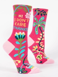 Damensocken Hi, I don't care  von Blue Q
