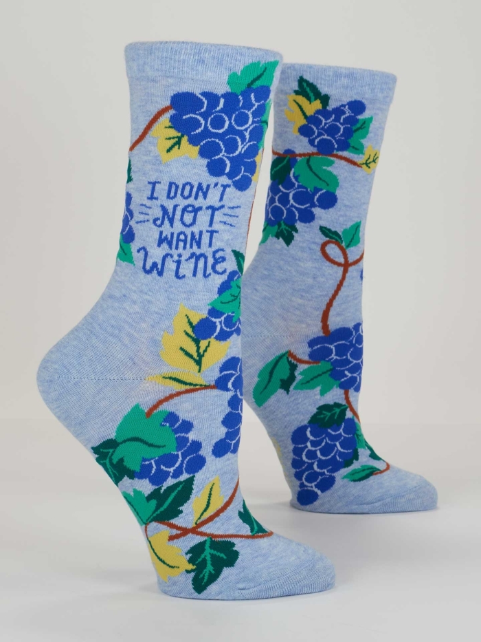 Damensocken I don't not want wine von Blue Q