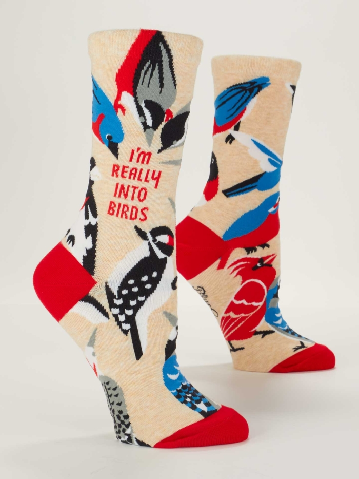 Damensocken I'm really into birds von Blue Q