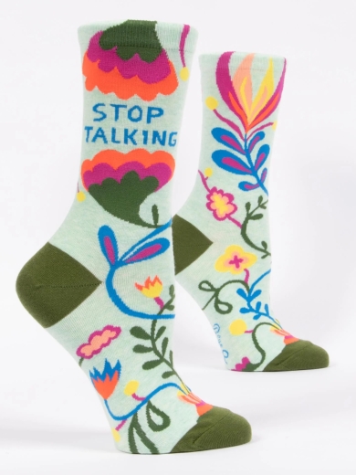 Damensocken Stop talking von Blue Q