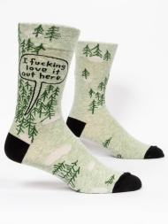 Herrensocken "I fucking love it out here" von Blue Q