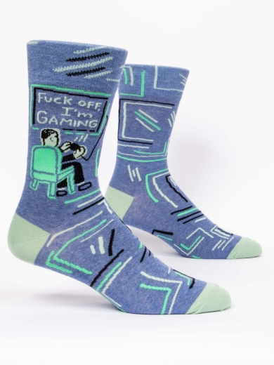 Herrensocken "Fuck off I'm Gaming" von Blue Q