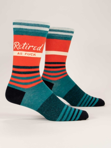 Herrensocken "Retired as Fuck" von Blue Q
