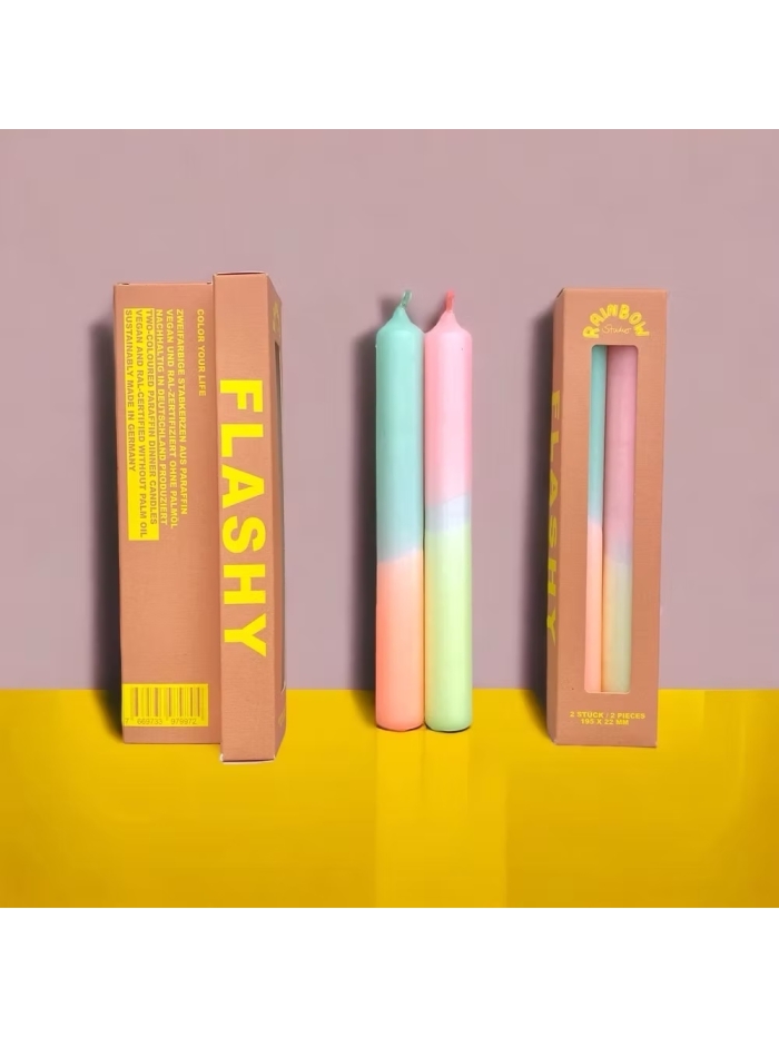 Kerzen Rainbow Flashy von Pink Stories