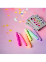 6er-Set Kerzen Konfetti von Pink Stories