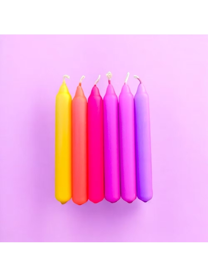 6er-Set Kerzen Natural von Pink Stories