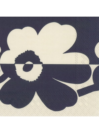 Cocktail-Servietten Suur linen blue von Marimekko