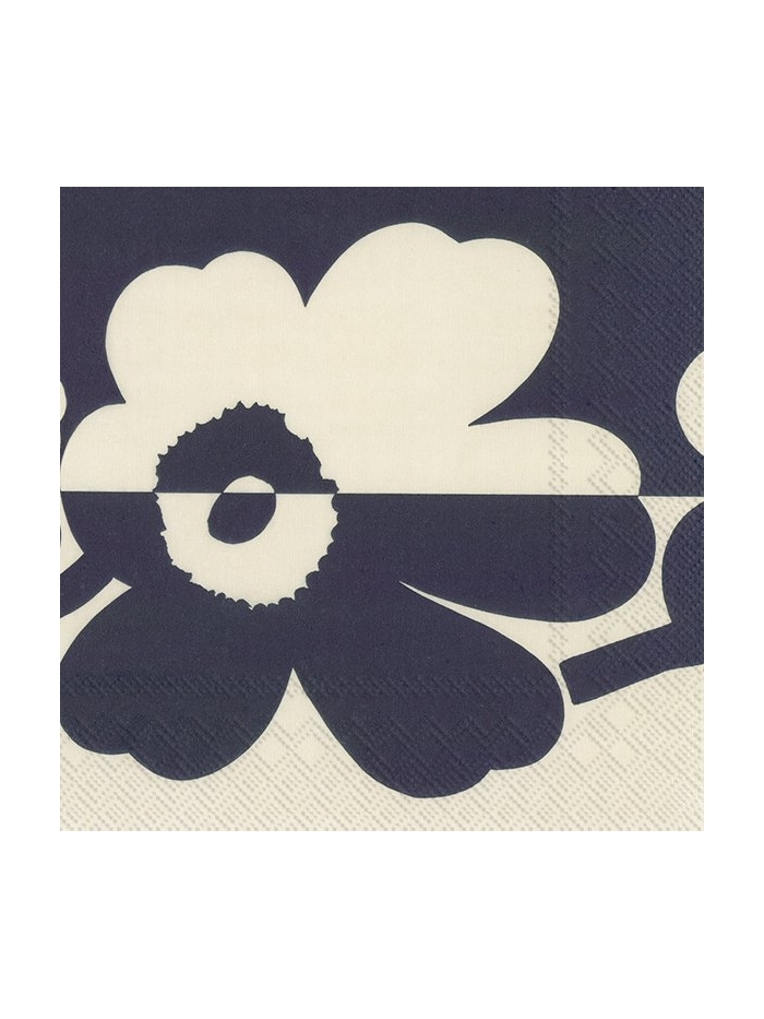 Cocktail-Servietten Suur linen blue von Marimekko