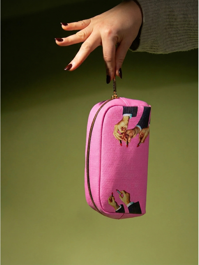 Beautycase Lipstick pink von Toiletpaper