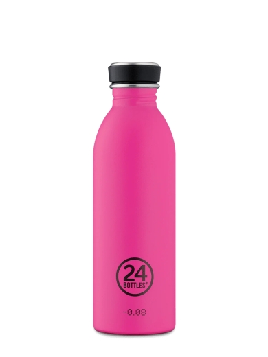 Stahlflasche Pink 500ml von 24Bottles®