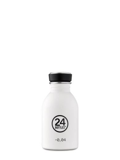 Stahlflasche Weiss 330ml von 24Bottles®